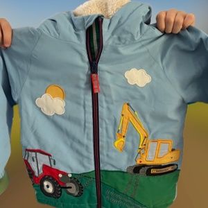 GUC Mini Boden Farm Tractor Digger Coat 3-4y 104cm